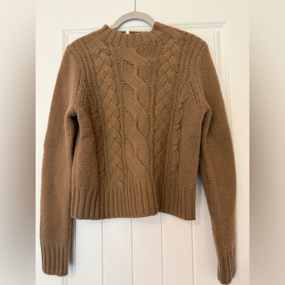Vince shrunken cable sweater